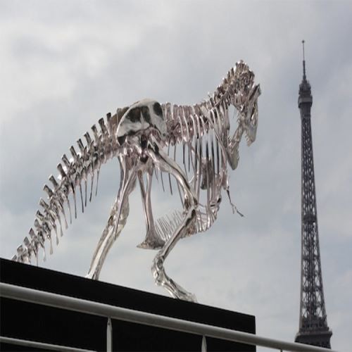 مصنوعی زندگی کا سائز ڈایناسور کنکال