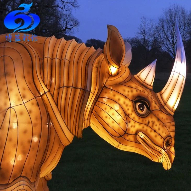 Wonderful Realistic Rhinoceros Animal Lantern