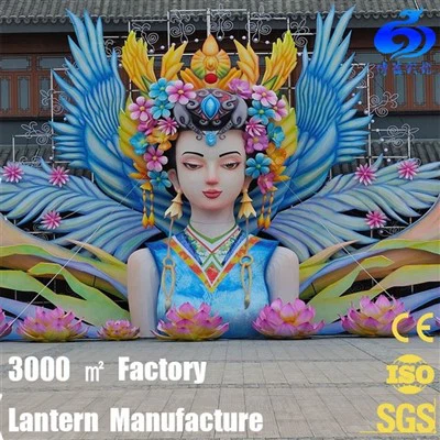 میلے میں خصوصی سلک لالٹین ڈسپلے