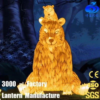 لالٹین لائٹ فیسٹیول روشن ریشم لالٹین ڈایناسور